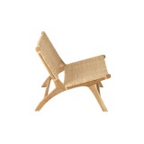 LOUNGE CHAIR H FULL WEAVING RATTAN NATURAL